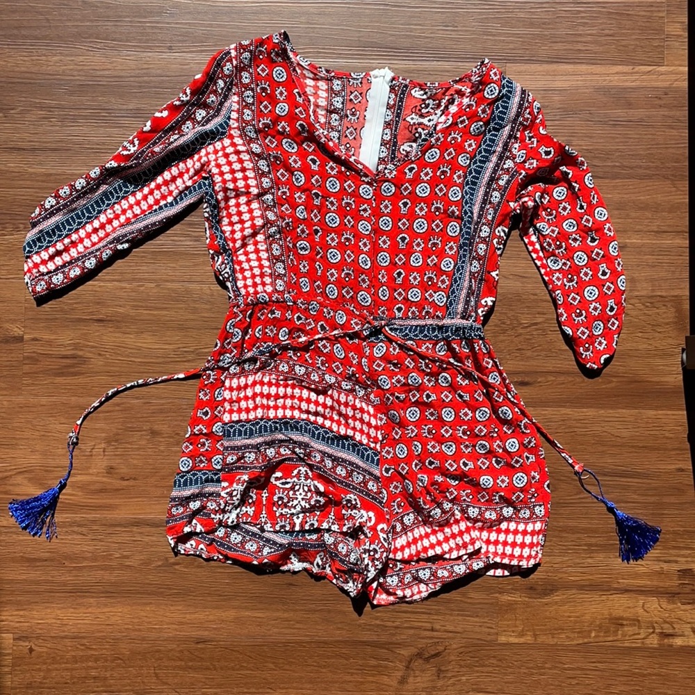 Pattern boho romper